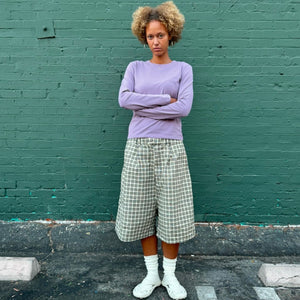 194 Pleated 5-Pocket Short (Marshmallow)