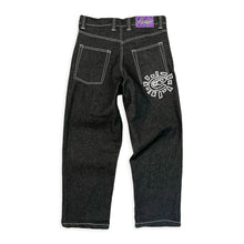Load image into Gallery viewer, Always Do What You Should Do Heavy Unisex Denim Jeans (Black/White)