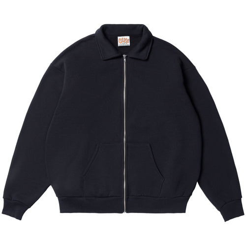 Collar Zip Sweatshirt (Black)