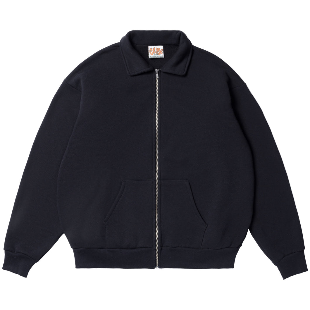 Collar Zip Sweatshirt (Black)