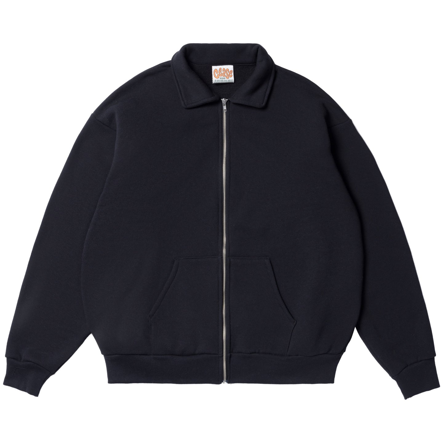 Collar Zip Sweatshirt (Black)