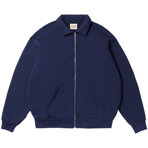 Collar Zip Sweatshirt (Navy)