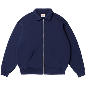 Collar Zip Sweatshirt (Navy)