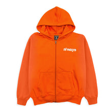 Load image into Gallery viewer, Always Do What You Should Do Always Up Zip Hoodie (Orange)