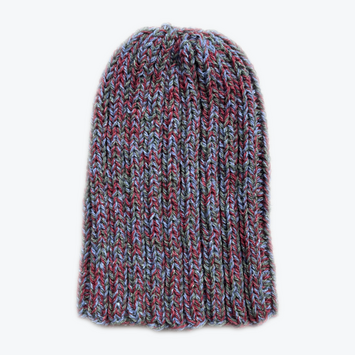 Hand Knitted Vintage Beanie (Multi)