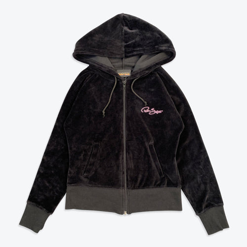 Porn Star Velvet Hoodie (Black)