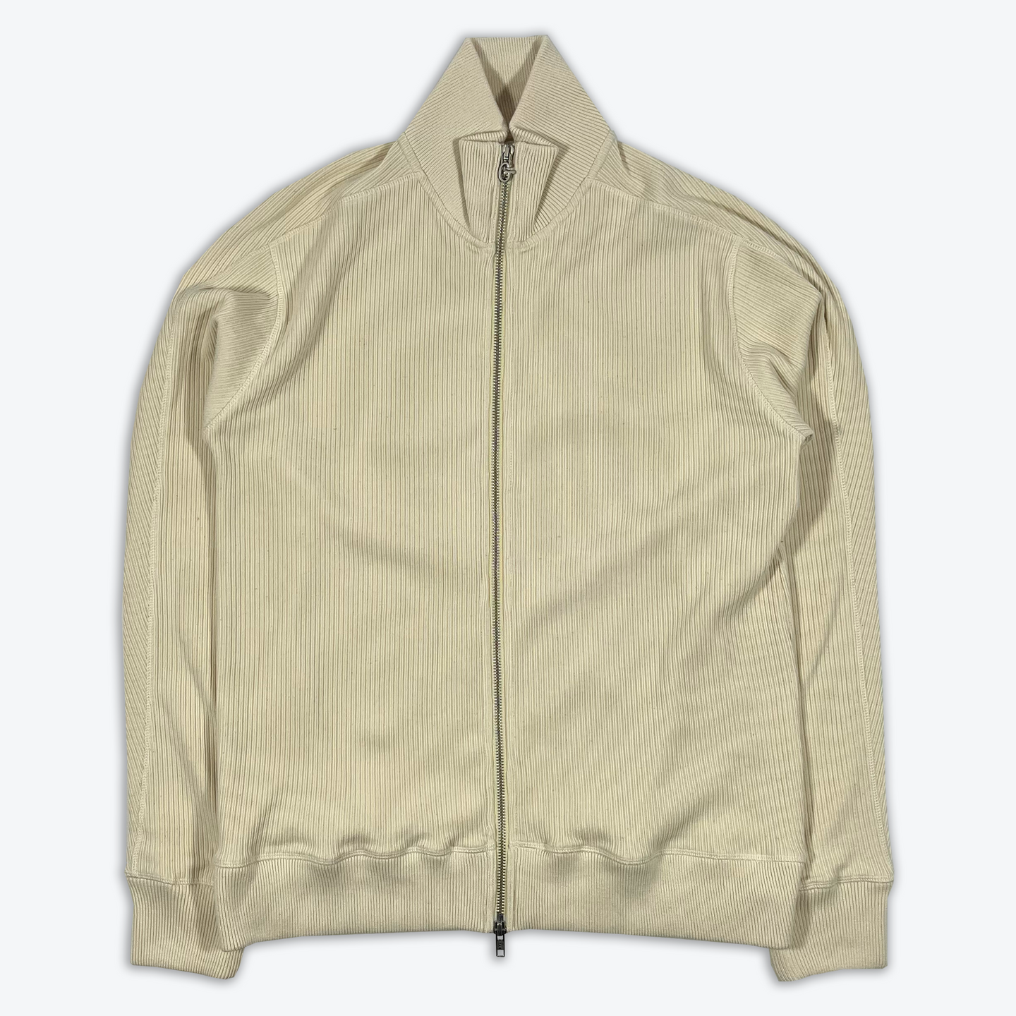 Softy Zip Thru Knit - Ecru