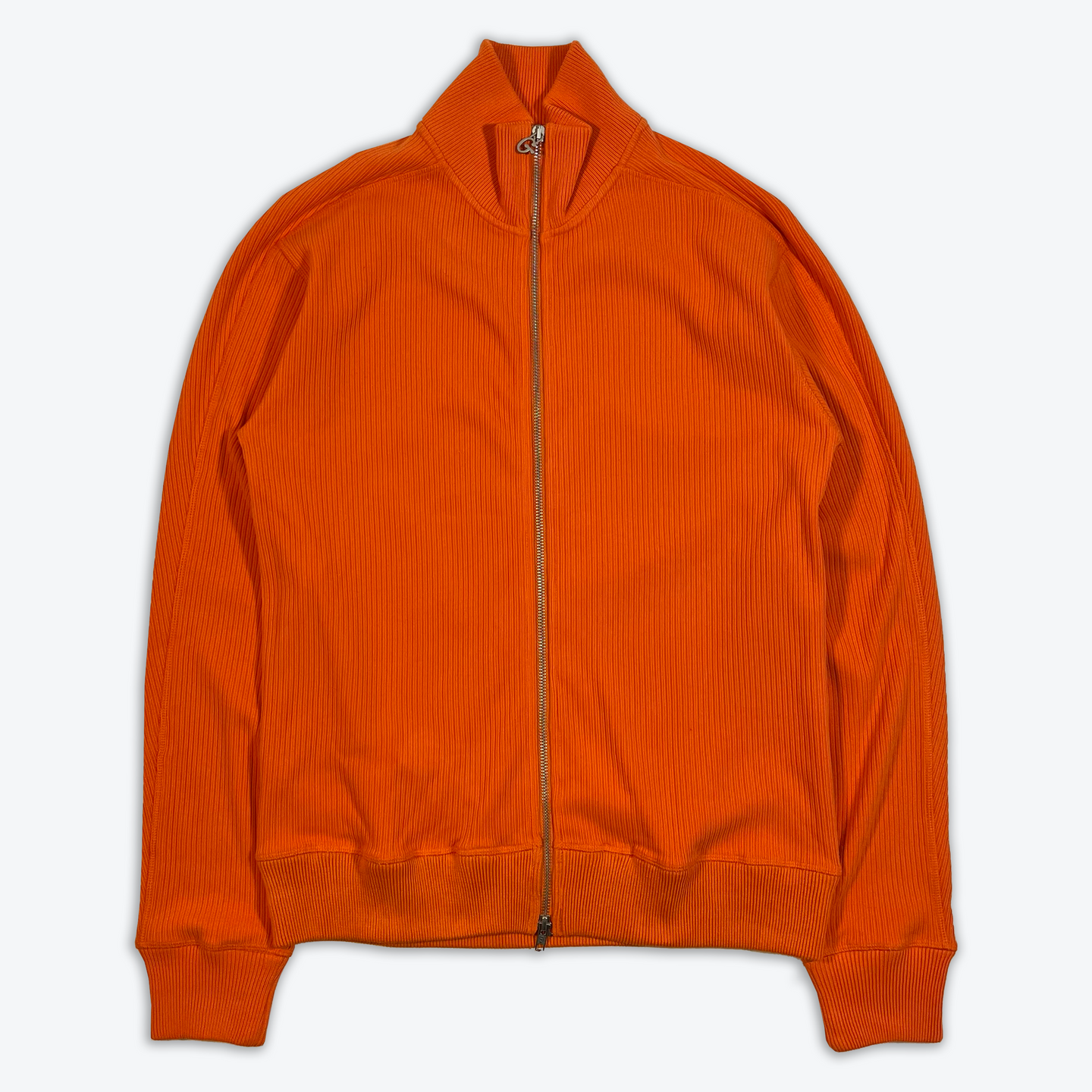 Softy Zip Thru Knit - Satsuma