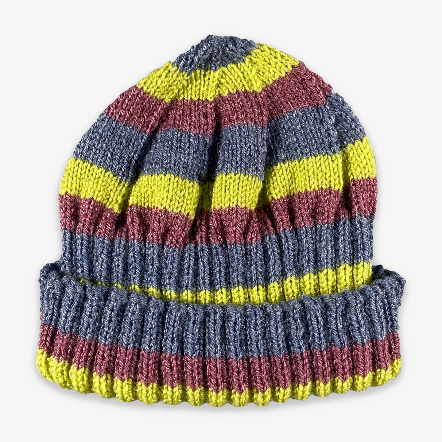 Hand Knitted Vintage Beanie (Multi)