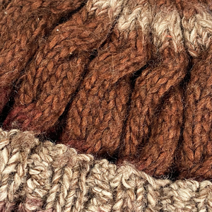 Hand Knitted Vintage Beanie (Multi)