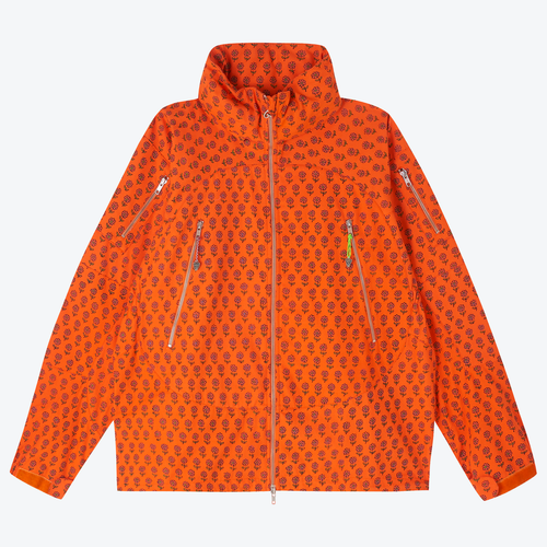Charm Jacket - 1970s Block Print (Burnt Orange)
