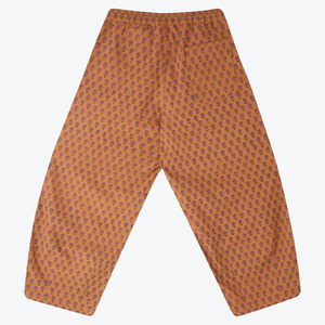 Found Trousers - 1970s Block Print (Brown)