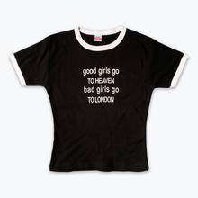 Load image into Gallery viewer, Bad Girls Go To London Babydoll T-Shirt (Black)