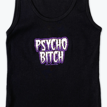 Load image into Gallery viewer, Room 13 Psycho B*tch Vest (Black)