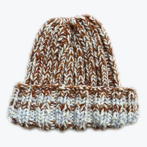 Hand Knitted Vintage Beanie (Multi)
