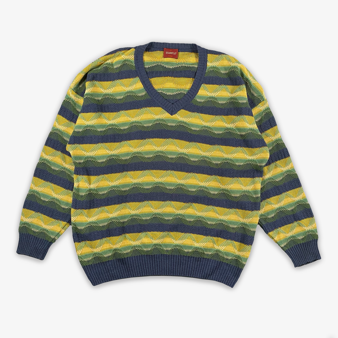 Example by Missoni V-Neck Sweater (Multi) - 2000's