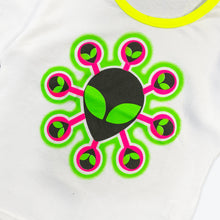 Load image into Gallery viewer, Alien Heads Baby Tee (White/Yellow/Pink)
