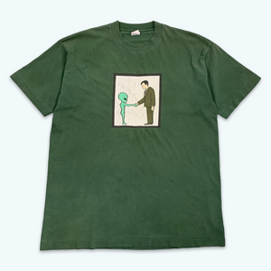 1990's Helmet 'Alien Handshake' T-shirt (Green)