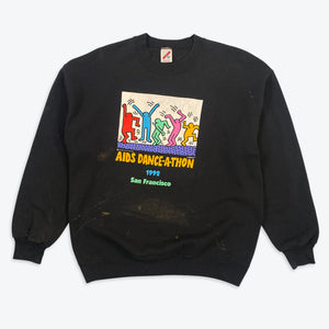 Keith Haring Aids Dance-A-Thon Sweatshirt (Black)
