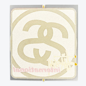 Stüssy Flocked Iron-On Patch (Cream)