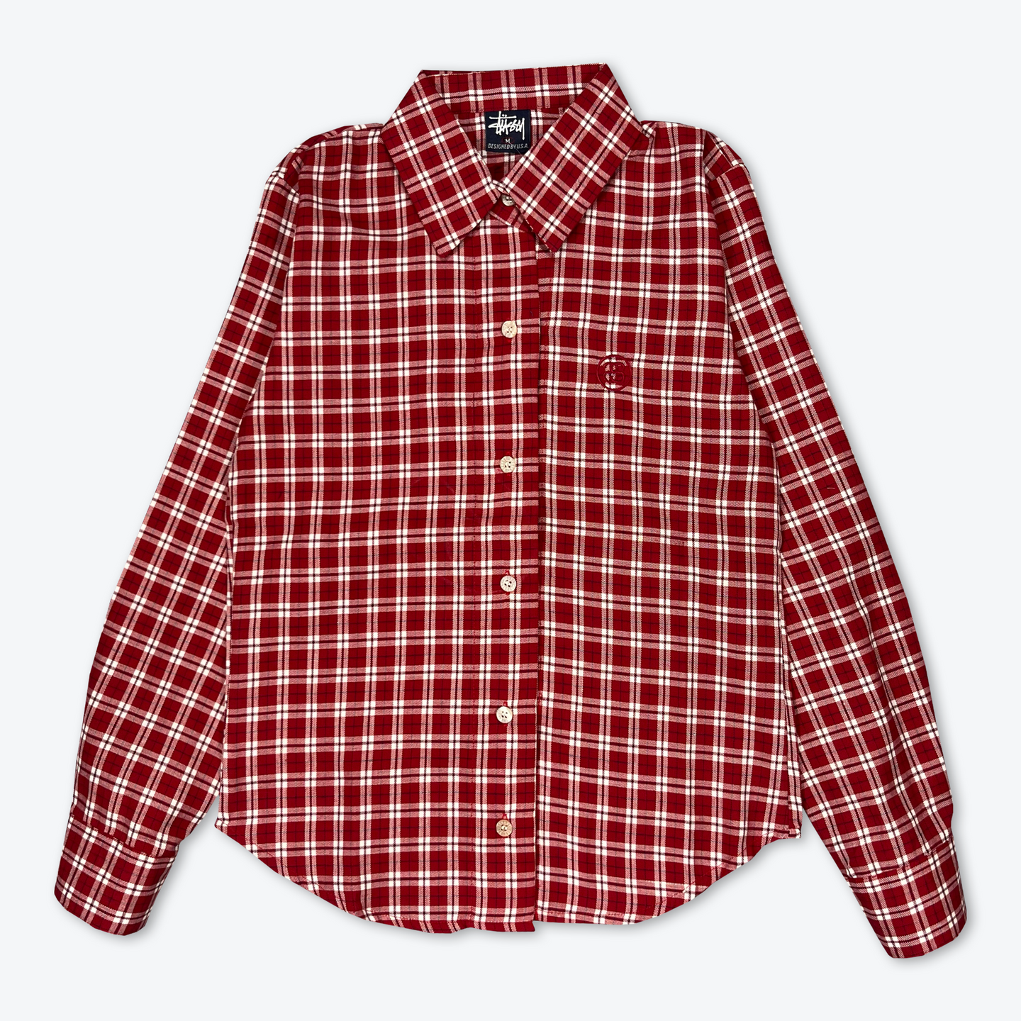 Stüssy Button-Up Shirt (Red)