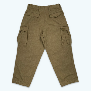 Vintage Tweed Military Cargo's (Brown)